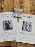 Zaproszenie oraz magnes „Save the Date” z pełną personalizacją